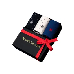 SockSoho Men Pack Of 3 Patterned Above Ankle-Length Socks-picture-17