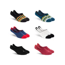 SockSoho Men Pack Of 6 Patterned Shoe Liners-picture-32