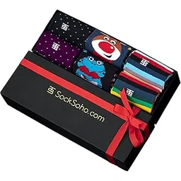 socksoho Premium Cotton Funky & Quirky Socks Set for Men (Multicolor | Combo of 6 | crew length)-picture-10