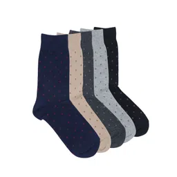 socksxpress Balenzia Men Pack of 5 Assorted Polka Calf-Length Socks-picture-29