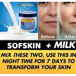 SOFSKIN (American Brand) 100% PURE WHITE PETROLEUM JELLY IP - No smell - 170 gm image 2