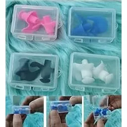Soft earplug for meditation, Swimming, studying, sleeping Ear Plug 5 Pair Multicolour-picture-18