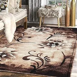 Soft Premium Brown Carpet 5x7 ft – Washable, Anti-Skid, Fade-Resistant Acrylic Rug for Living Room, Hall, Bedroom, Modern Décor-picture-19