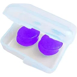 Soft Reusable Moldable Silicone Noise Cancelling Earplugs, Sound Blocking, Earplugs With Case for Swimming, Concert (Purple)-picture-10