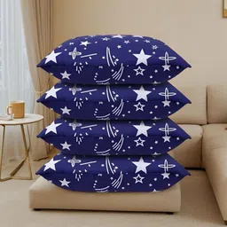 soft snooze Luxury Microfibre Abstract Sleeping Pillow Pack of 4-picture-16