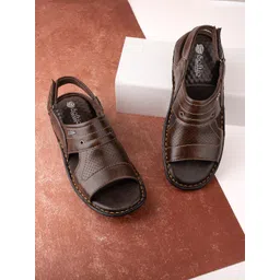 SOFTIO Men Perforated Leather Comfort Sandals-picture-41