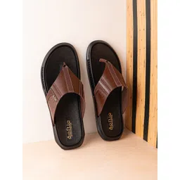 SOFTIO Men Textured Leather Comfort Sandals-picture-11