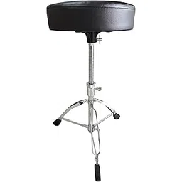 Softline Pro Heavy Duty Drum Throne Round Padded Drum Seat Stool Double-braced Anti-Slip Legs Worm Screw Adajustable Height for Adult Drummers SP38-C(P)-picture-18