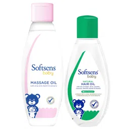 Softsens baby Nourishing Massage Oil & Hair Oil Combo - 300 ml-image-48