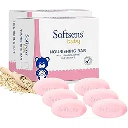Softsens Baby Nourishing Soap Bar Enriched with Colloidal Oatmeal, Shea Butter & Vitamin E I Dermatologically Tested & Paraben Free for Baby Skin- Pack of 2 (100 gms x 6)-image-30