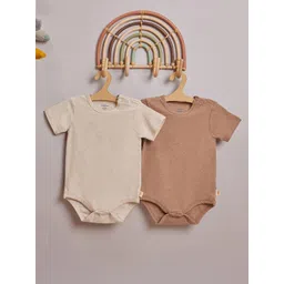 Softsens Infants Pack Of 2 Round Neck Breathable Bodysuit-picture-34
