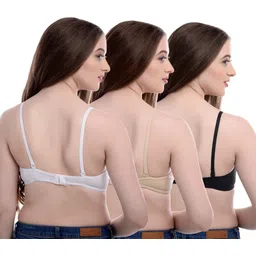 softskin Pack of 3 Women T-Shirt Lightly Padded Bra image 2