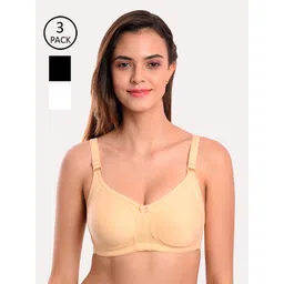 Softskin Pack of 3 Solid Non-Wired Non Padded Everyday Bra_WSB_30C_3-picture-37