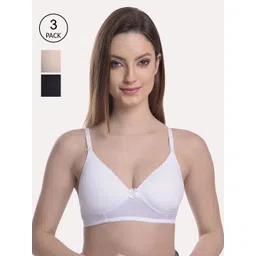 Softskin Women Pack Of 3 Lightly Padded & Non Wired Seamless Bra-Cindy_30B_3_light-Multi-picture-18