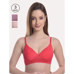 Softskin Women Pack of 3 Padded T-shirt Bra Cindy_30B_3_Dark-Multi-picture-10