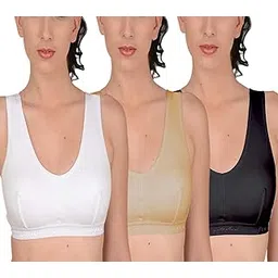 softskin Women's Polyamide Sports Bra (Pack of 3)-picture-19