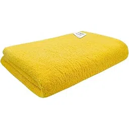 SOFTSPUN Microfiber High Loop Bath & Hair Care Towel, 70X140 Cms 1 pcs Towel Set 380 GSM (Yellow).-image-18