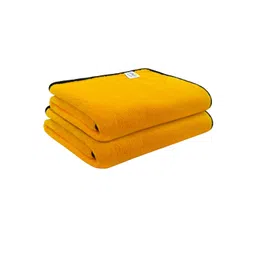 Softspun Microfiber 2 Pcs Orange 280 GSM Quick Dry Bath Towels-picture-18