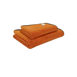 Softspun Microfiber Brown 2 Pieces 300 GSM Microfiber Super Soft Towel Set-image-37