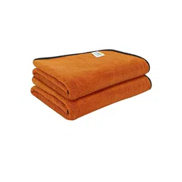 Softspun Microfiber Brown & Black 2 Pieces 300 GSM Anti-Bacterial Bath Towels-picture-38
