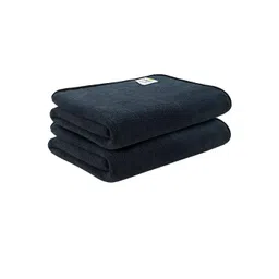 Softspun Microfiber Grey & Black 2 Pieces 300 GSM Anti-Bacterial Bath Towels-picture-27