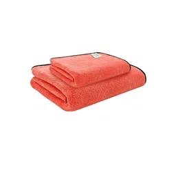 Softspun Microfiber Peach 2 Pieces 280 GSM Super Soft Towel Set-picture-11
