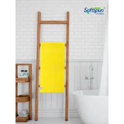 Softspun Microfiber Yellow Microfiber Anti-Bacterial Lint Free Bath Towel-image-47