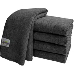 SOFTSPUN Microfiber 40x40cms 340gsm 5pc grey Cloth (5 Units) Dry Microfiber Cleaning Cloth-picture-12