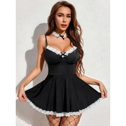 Softwrap Shoulder Straps Satin Baby Doll-picture-14