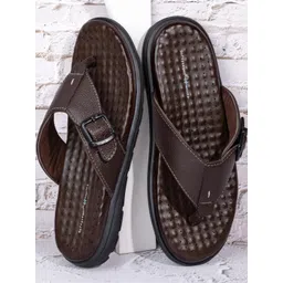 softy vegen OFTY VEGEN HEALTH+ Men's Brown Slip-on Sandal image 1