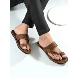 SOFTY VEGEN Men Brown Synthetic Leather Comfortable Sandals-picture-28