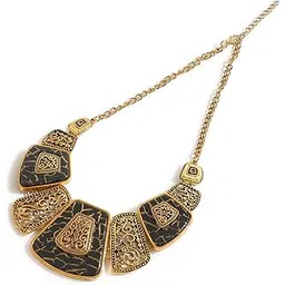 sohi Designer Chain Necklace for Women and Girls , Trendy Stylish Necklace, chain for women, Necklace with Chain detailing, minimal jewellery,layered necklace for women fashion, ladies-picture-13