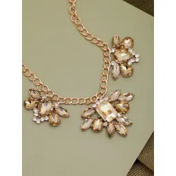 SOHI Gold Designer Stone Necklace-picture-38