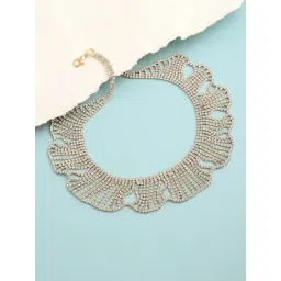 SOHI Gold Party Designer Stone Statement Necklace-picture-16