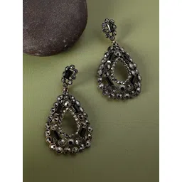 SOHI Gold-Plated Artificial Stones Drop Earrings-picture-29