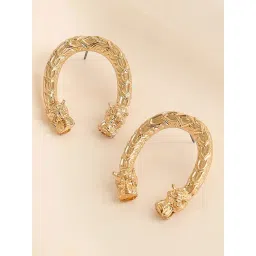 Sohi Gold Plated Casual Designer Drop Earrings-picture-48