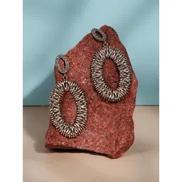 SOHI Gold-Plated Contemporary Drop Earrings-picture-33