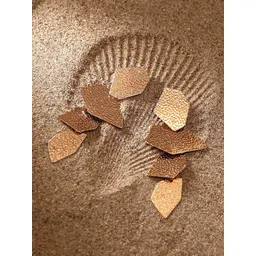 SOHI Gold-Plated Contemporary Geometric Drop Earrings-picture-23