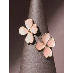 SOHI Gold-Plated Contemporary Studs Earrings-picture-23