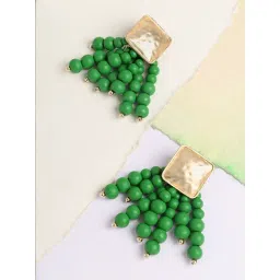 Sohi Gold Plated Designer Stone Party Drop Earrings-picture-41