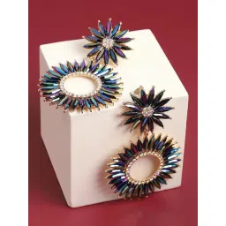 Sohi Gold Plated Designer Stone Party Drop Earrings-picture-42