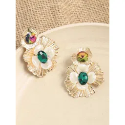 Sohi Gold Plated Designer Stone Party Drop Earrings-picture-37