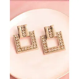 Sohi Gold Plated Designer Stone Party Drop Earrings-picture-32