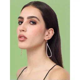 Sohi Gold Plated Designer Stone Party Drop Earrings-picture-23