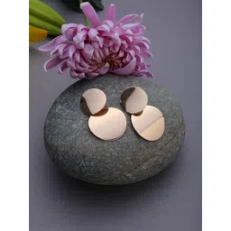 SOHI Gold-Plated Geometric Drop Earrings-picture-18