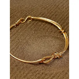 SOHI Gold-Plated Knotted-Bar Collar Minimal Necklace-picture-24