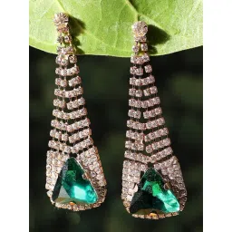 Sohi Gold Plated Party Designer Stone Dangler Earrings-picture-16