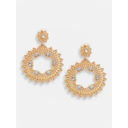 Sohi Gold Plated Party Designer Stone Drop Earrings-picture-11
