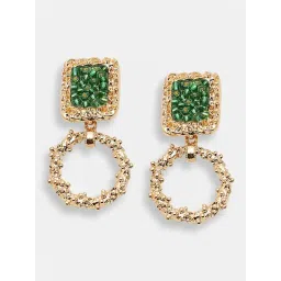 Sohi Gold Plated Party Designer Stone Drop Earrings-picture-35