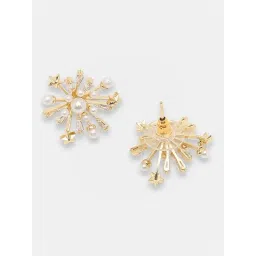Sohi Gold Plated Party Designer Stone Drop Earrings-picture-46